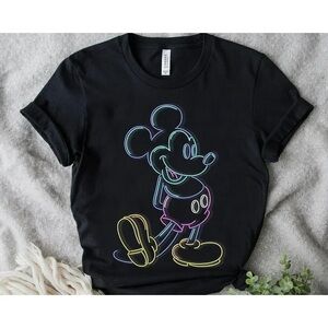 Disney Mickey and Friends Mickey Neon Outline Tshirt